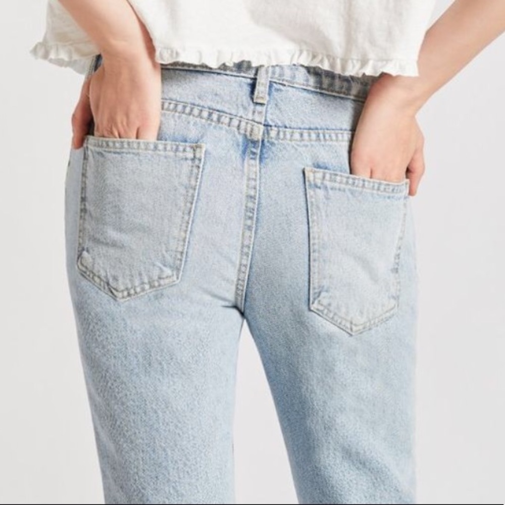 Current Elliott The Cropped Straight Jeans Size 25 - Picture 3 of 4